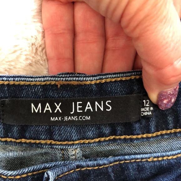 NWOT Max Jeans Capri Jeans Sz 12 Dark Wash - Picture 6 of 9